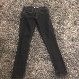 Levis black skinny jeans